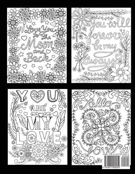 Produktbild: Love Quotes Inspirational Coloring Book
