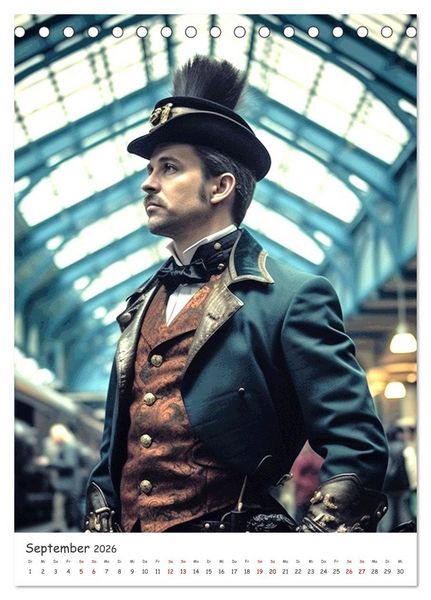 Produktbild: Voll unter Dampf: Steampunker (Tischkalender 2026 DIN A5 hoch), CALVENDO Monatskalender