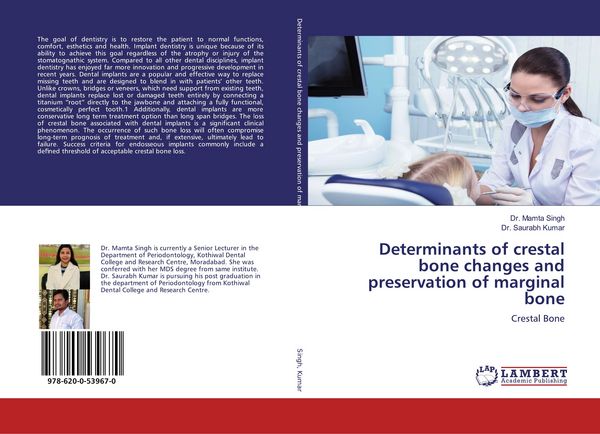 Produktbild: Determinants of crestal bone changes and preservation of marginal bone
