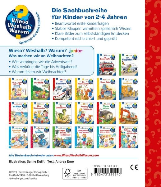 Produktbild: Wieso? Weshalb? Warum? junior, Band 44 - Was machen wir an Weihnachten?