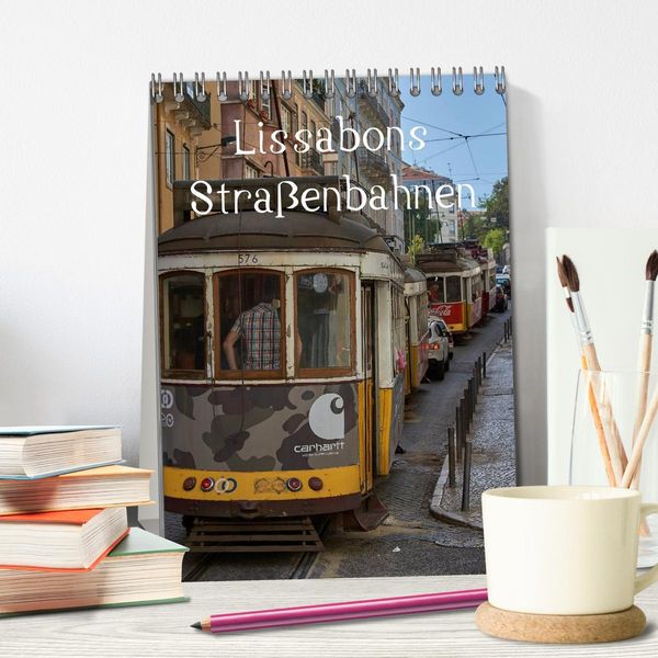 Produktbild: Lissabons Stra&szlig;enbahnen (Tischkalender 2026 DIN A5 hoch), CALVENDO Monatskalender