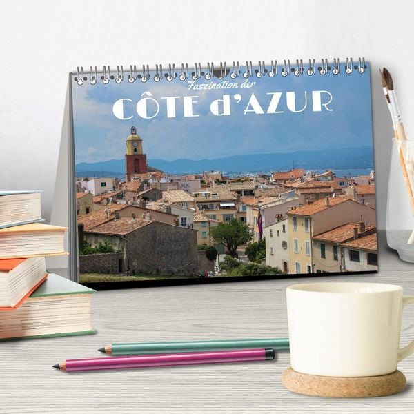 Produktbild: Faszination der C&ocirc;te d'Azur (Tischkalender 2026 DIN A5 quer), CALVENDO Monatskalender