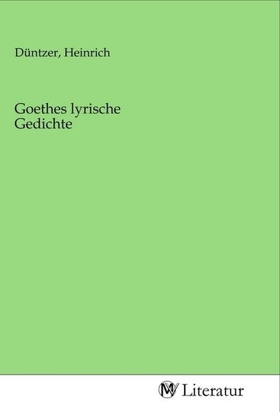 Produktbild: Goethes lyrische Gedichte