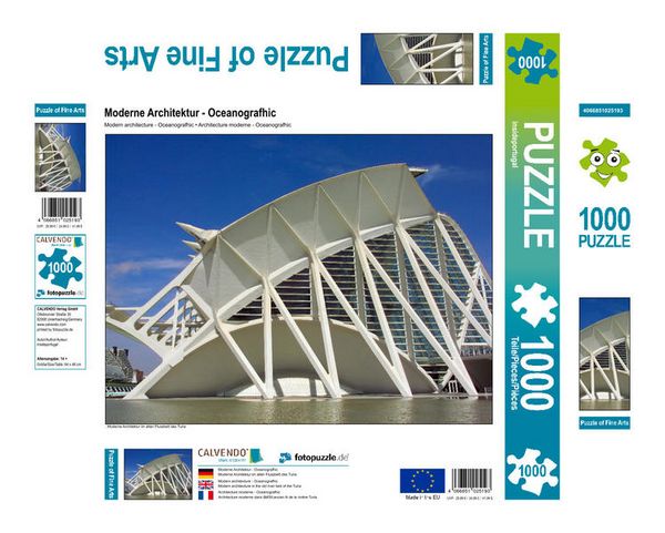 Produktbild: CALVENDO Puzzle Moderne Architektur - Oceanografhic | 1000 Teile Lege-Gr&ouml;&szlig;e 64x48cm Foto-Puzzle f&uuml;r gl&uuml;ckliche Stunden
