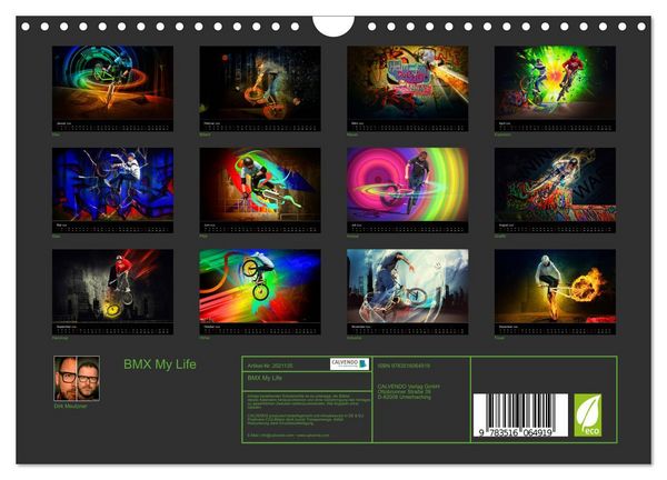Produktbild: BMX My Life (Wandkalender 2026 DIN A4 quer), CALVENDO Monatskalender