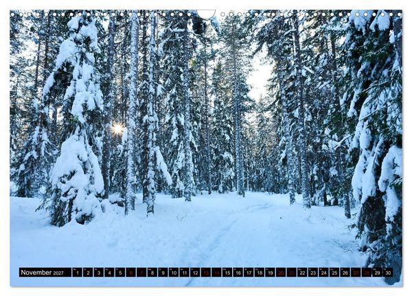 Produktbild: Lulea - Wintertraum in Schwedisch Lappland (Wandkalender 2027 DIN A3 quer), CALVENDO Monatskalender