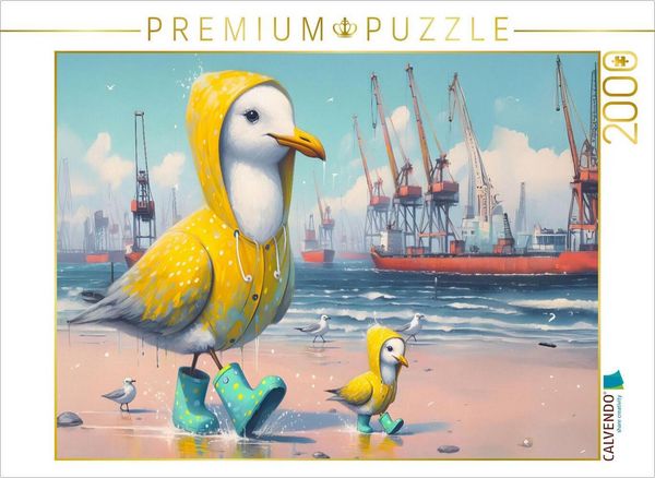 CALVENDO Puzzle Emma trifft die Gummistiefel Gang | 2000 Teile Lege-Größe 90 × 67 cm Foto-Puzzle für glückliche Stunden
