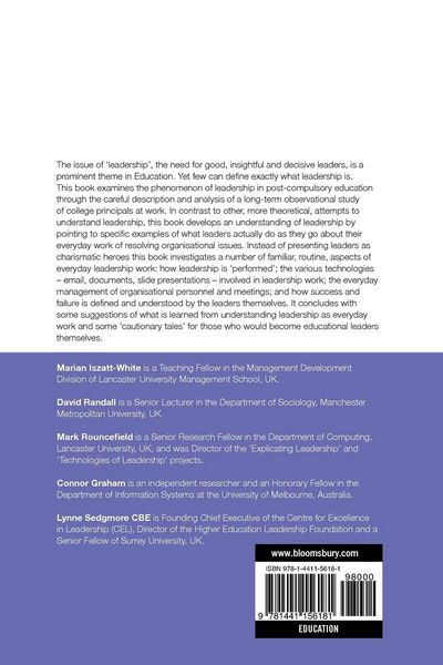 Produktbild: Leadership in Post-Compulsory Education