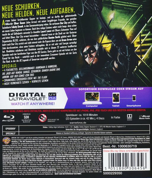 Produktbild: Arrow - Staffel 4 [4 BRs]