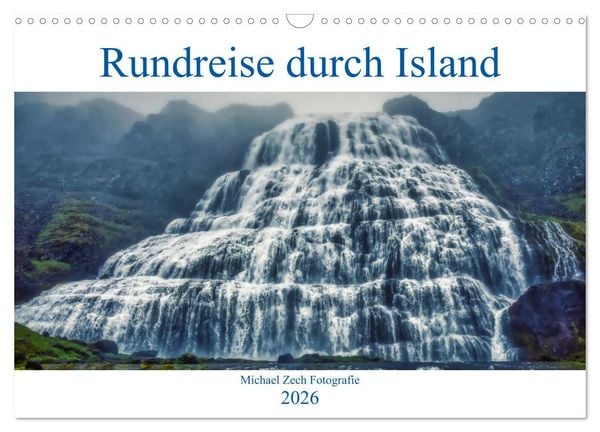 Produktbild: Eine Rundreise durch Island (Wandkalender 2026 DIN A3 quer), CALVENDO Monatskalender