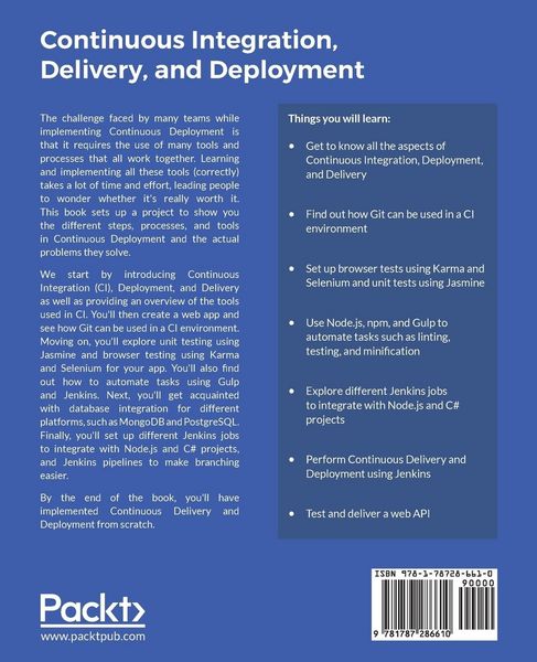 Produktbild: Continuous Integration, Delivery, and Deployment
