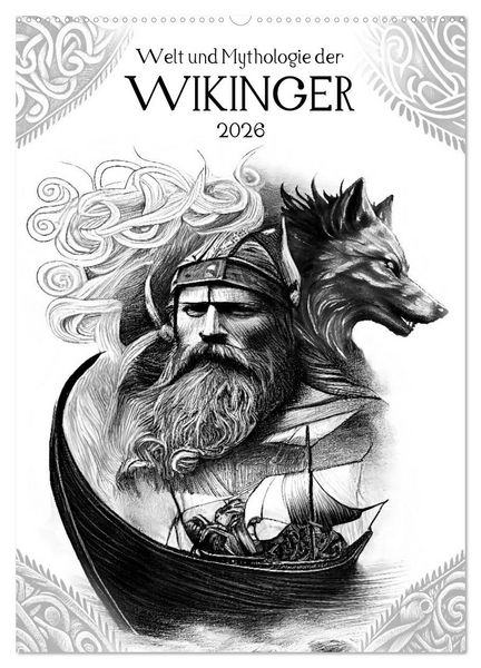Produktbild: Welt und Mythologie der Wikinger (Wandkalender 2026 DIN A2 hoch), CALVENDO Monatskalender