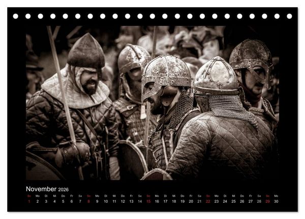 Produktbild: Wikinger und Krieger (Tischkalender 2026 DIN A5 quer), CALVENDO Monatskalender