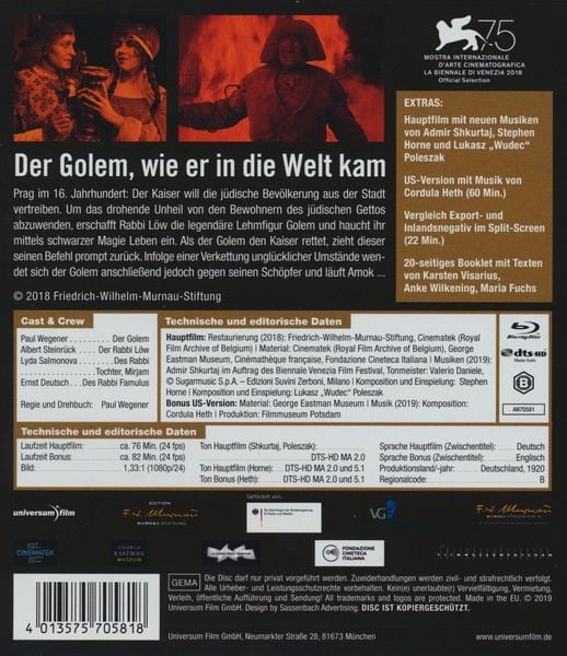 Produktbild: Der Golem, wie er in die Welt kam