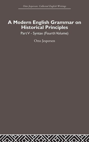 Produktbild: A Modern English Grammar on Historical Principles