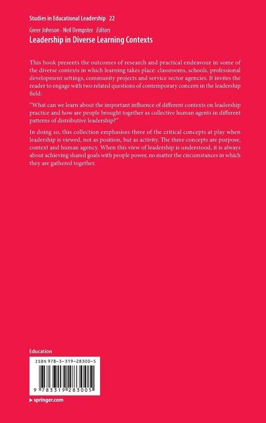 Produktbild: Leadership in Diverse Learning Contexts