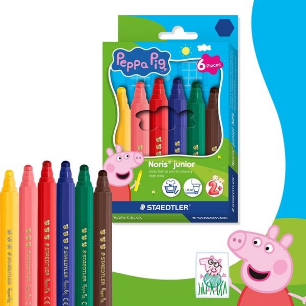 Produktbild: STADTLER Fasermaler Noris&reg; junior Peppa Pig Fasermaler Noris&reg; junior 329 hexagonal