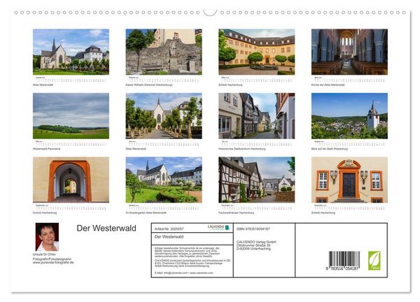 Produktbild: Der Westerwald (hochwertiger Premium Wandkalender 2026 DIN A2 quer), Kunstdruck in Hochglanz