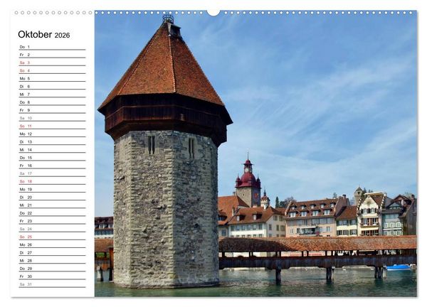 Produktbild: Erleben Sie LUZERN (Wandkalender 2026 DIN A2 quer), CALVENDO Monatskalender
