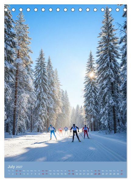 Produktbild: Snow in the Blood (Desk Calendar 2027 DIN A5 portrait), CALVENDO 12 Month DeskCalendar
