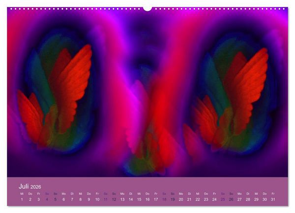 Produktbild: AUF ENGELSFL&Uuml;GELN (Wandkalender 2026 DIN A2 quer), CALVENDO Monatskalender