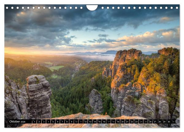 Produktbild: Wundersch&ouml;nes Elbsandsteingebirge (Wandkalender 2026 DIN A4 quer), CALVENDO Monatskalender