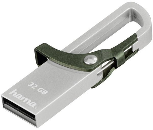 Hama FlashPen Hook-Style USB-Stick 32GB Grün 123921 USB 2.0