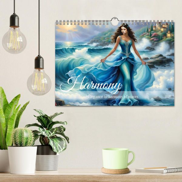 Produktbild: Harmony - Elegance in harmony of waves (Wall Calendar 2026 DIN A4 landscape), CALVENDO 12 Month Wall Calendar