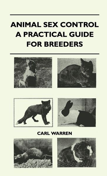 Produktbild: Animal Sex Control - A Practical Guide For Breeders