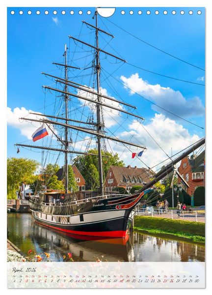 Produktbild: Papenburg. L&auml;ngste Fehnkolonie Deutschlands (Wandkalender 2026 DIN A4 hoch), CALVENDO Monatskalender