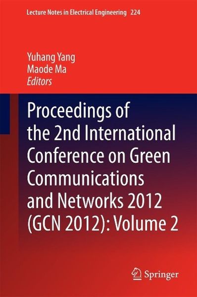 Produktbild: Proceedings of the 2nd International Conference on Green Communications and Networks 2012 (GCN 2012): Volume 2
