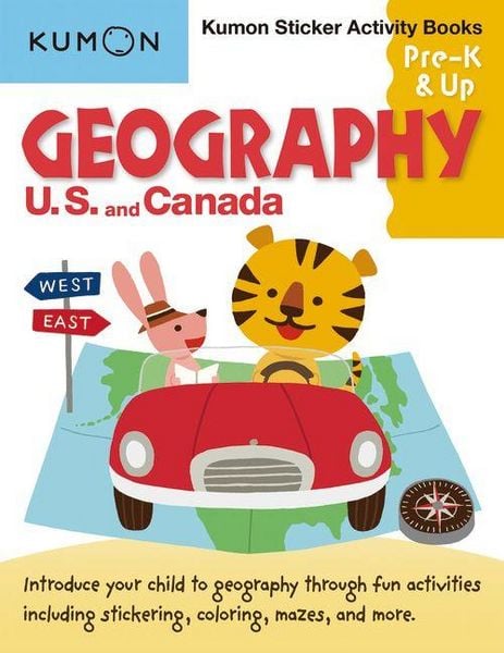 Produktbild: Kumon Sticker Activity Books: Geography U.S. and Canada