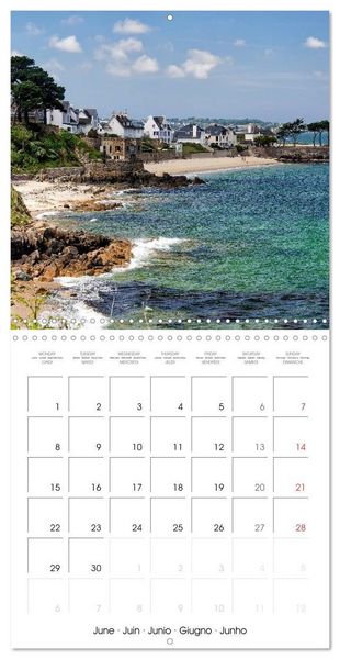 Produktbild: Bretagne Paysages c&ocirc;tiers (Calendrier mural carr&eacute; 2026 30x30 cm) Calendrier double avec une page pour vos prises de notes