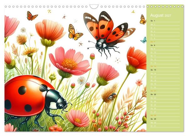 Produktbild: S&uuml;&szlig;e Tierbabys - niedliche Illustrationen (Wandkalender 2027 DIN A3 quer), CALVENDO Monatskalender