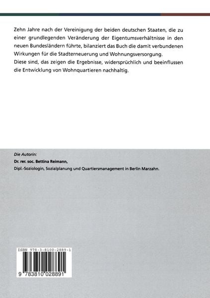 Produktbild: St&auml;dtische Wohnquartiere