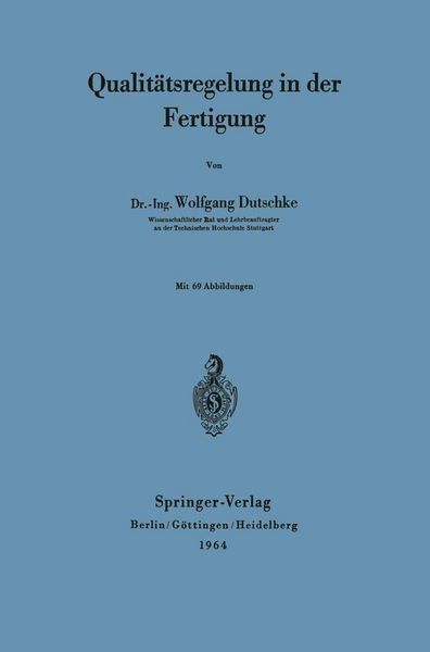 Produktbild: Qualit&auml;tsregelung in der Fertigung