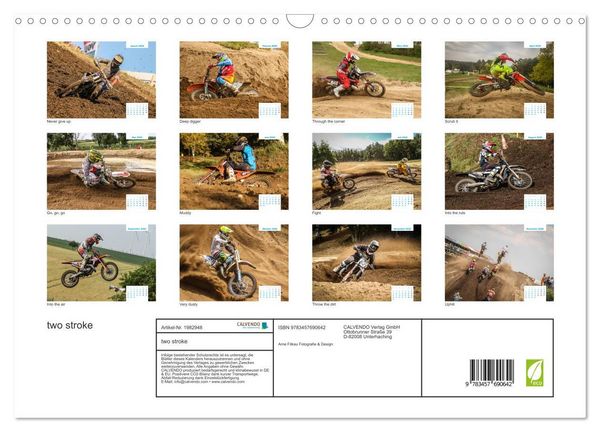 Produktbild: two stroke (Wandkalender 2026 DIN A3 quer), CALVENDO Monatskalender