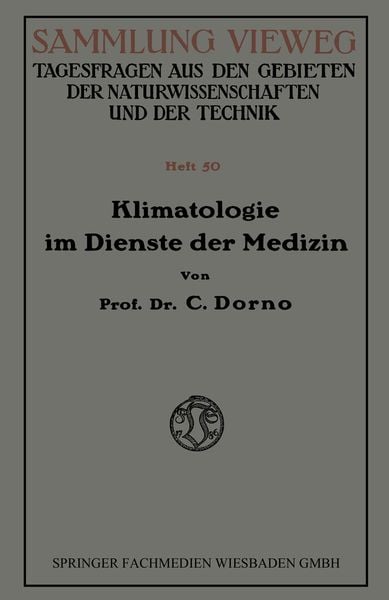 Produktbild: Klimatologie im Dienste der Medizin