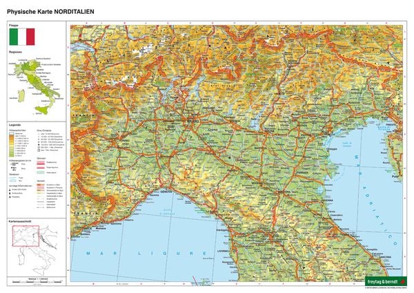 Produktbild: Schreibtischunterlage DUO, Schulhandkarte S&uuml;dtirol-Trentino 1:450.000