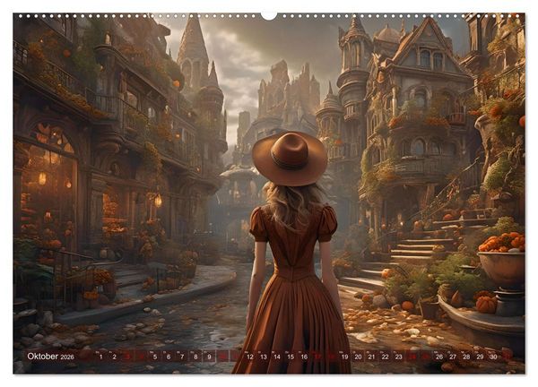 Produktbild: Elegante Momente - Frauen in harmonischer Umgebung (Wandkalender 2026 DIN A2 quer), CALVENDO Monatskalender