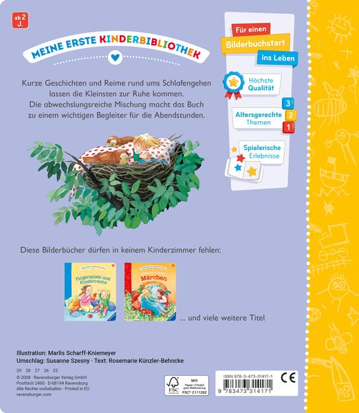 Produktbild: Meine erste Kinderbibliothek - Meine ersten Gutenacht-Geschichten