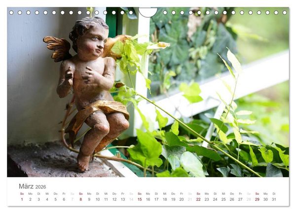 Produktbild: Engel in Haus und Garten (Wandkalender 2026 DIN A4 quer), CALVENDO Monatskalender