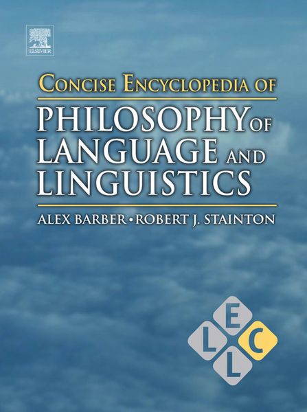 Produktbild: Concise Encyclopedia of Philosophy of Language and Linguistics