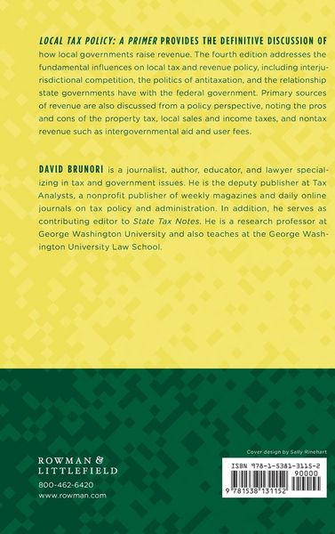 Produktbild: Local Tax Policy