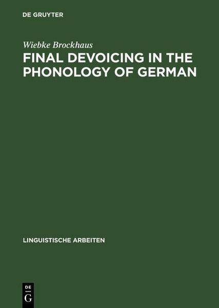 Produktbild: Final Devoicing in the Phonology of German