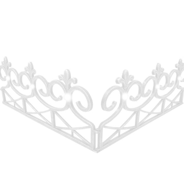 HTI-Living Zierzaun Nessa Solar, Lilie, 4teilig, Zierzaun Nessa Solar, 4teilig,