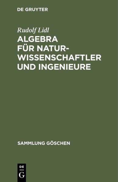 Produktbild: Algebra f&uuml;r Naturwissenschaftler und Ingenieure