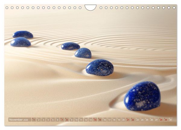 Produktbild: Farbenfrohe Wege zur Stille des Zen (Wandkalender 2026 DIN A4 quer), CALVENDO Monatskalender