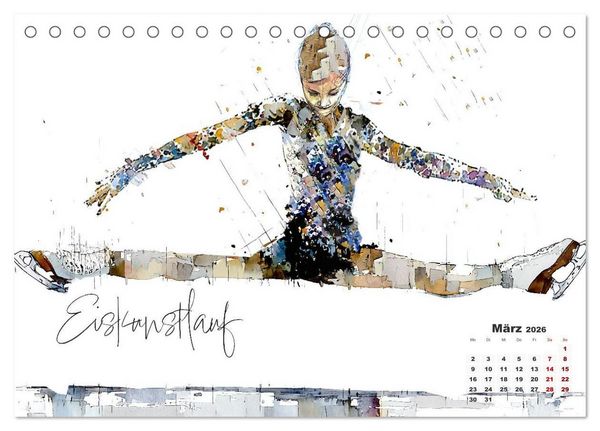 Produktbild: Olympische Luftspr&uuml;nge (Tischkalender 2026 DIN A5 quer), CALVENDO Monatskalender