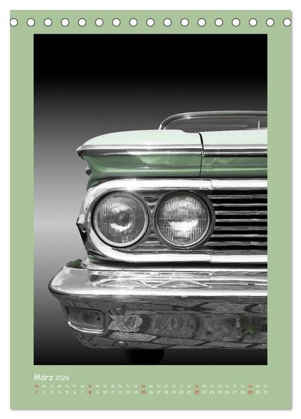 Produktbild: US Klassiker 1956 bis 1966 (Tischkalender 2026 DIN A5 hoch), CALVENDO Monatskalender